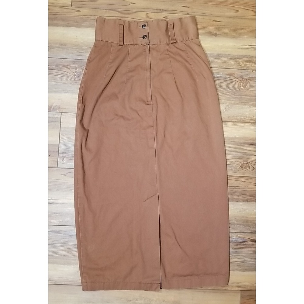 VTG Copper Key High Waist Pencil Skirt Old Money Preppy Business Quiet Luxury
